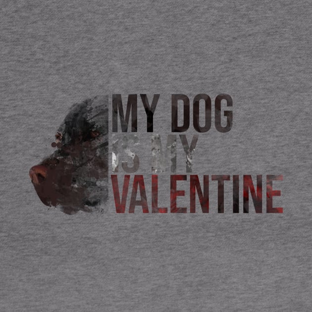 My dog is my valentine by Rishirt